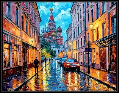 Картина По улицам Москвы