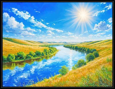 Жаркий день над рекой