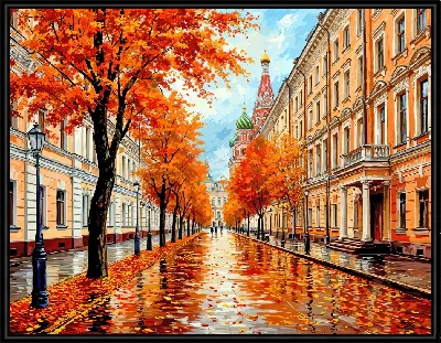 Картина Осень по Москве ходила