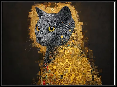 Картина Котик Климт