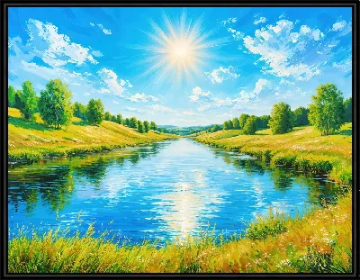 Большое озеро летом