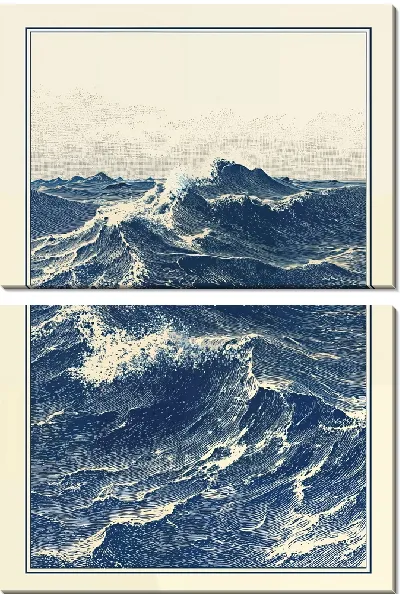 Модульная картина Глубокое синее море