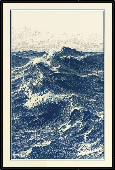 Картина Глубокое синее море