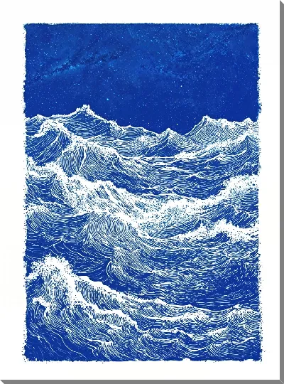 Картина маслом И волны плещутся