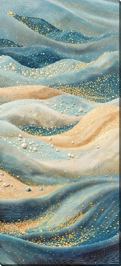 Картина маслом Барханы абстракции