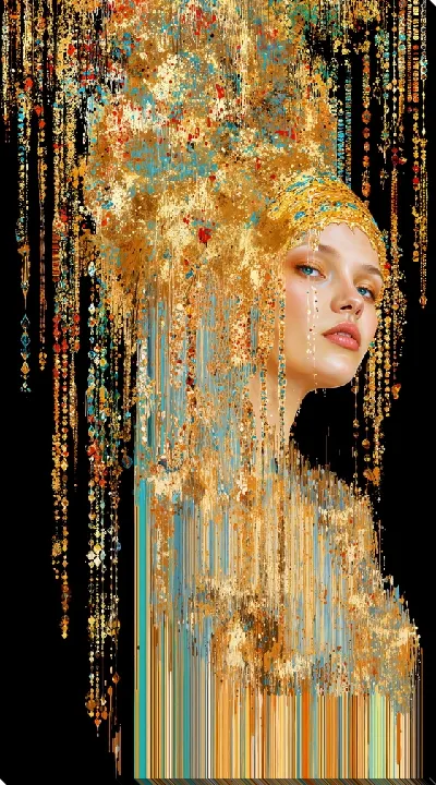 Постер Женщина в золотом