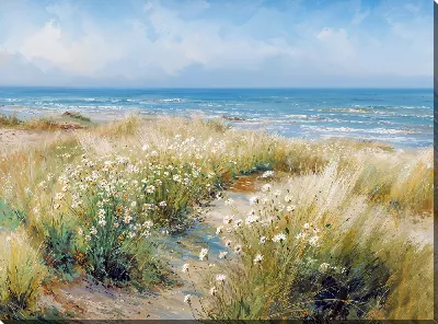 Картина маслом Тропинка к летнему морю