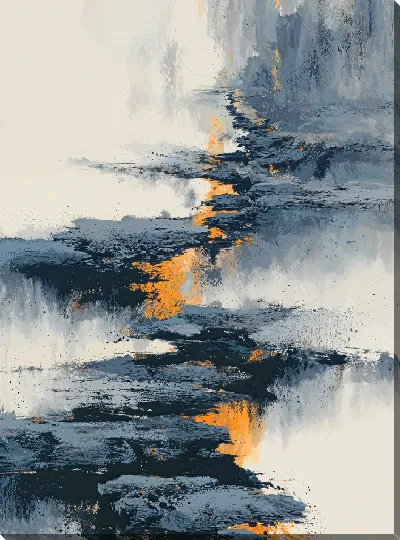 Картина маслом Абстракция лавы