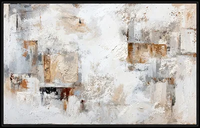 Картина Белая абстракция №300