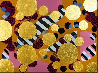 Картина маслом Золотая абстракция №3