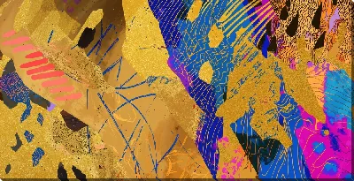 Картина маслом Золотая абстракция №10