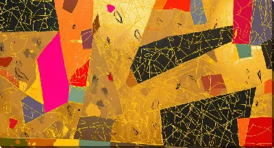 Картина маслом Золотая абстракция №11