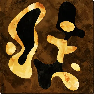 Картина маслом Золотая абстракция №12