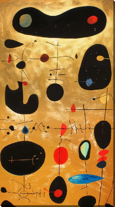 Картина маслом Золотая абстракция №13