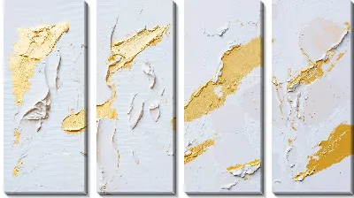 Модульная картина Золотая абстракция №15