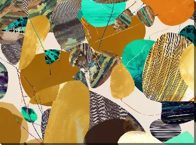 Картина маслом Золотая абстракция №21