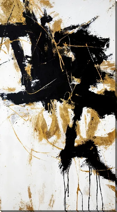 Картина маслом Золотая абстракция №22