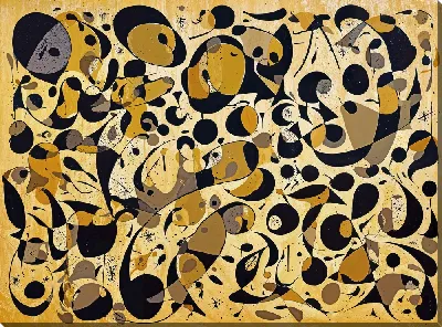 Картина маслом Золотая абстракция №24