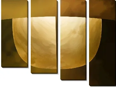 Модульная картина Золотая абстракция №26