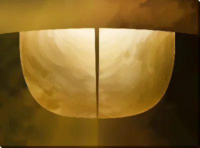 Картина маслом Золотая абстракция №26