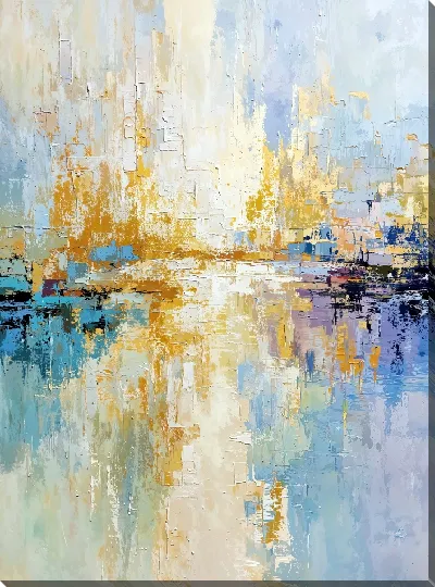 Картина маслом Золотая абстракция №28