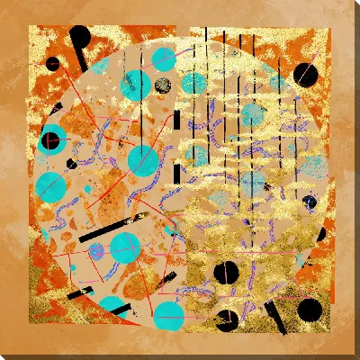 Картина маслом Золотая абстракция №29