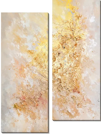 Модульная картина Золотая абстракция №30