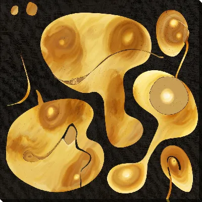 Картина маслом Золотая абстракция №33