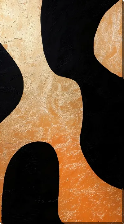 Картина маслом Золотая абстракция №39