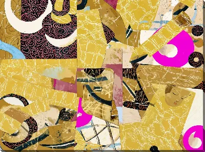 Картина маслом Золотая абстракция №42