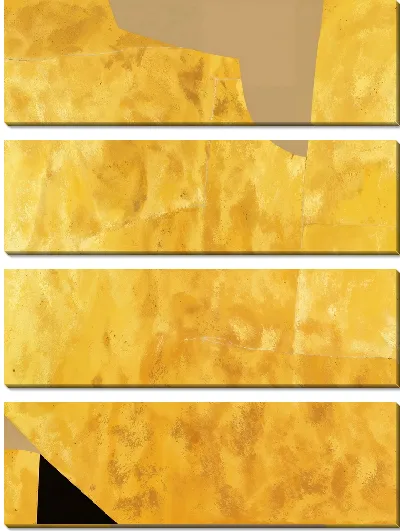 Модульная картина Золотая абстракция №43