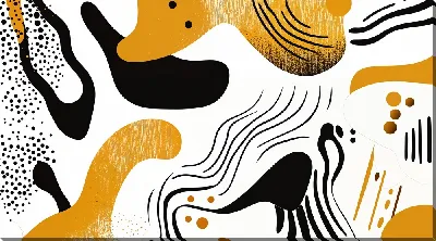 Картина маслом Золотая абстракция №46