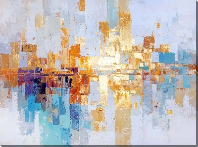 Картина маслом Золотая абстракция №52