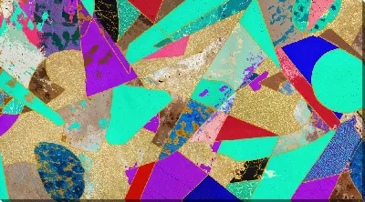 Картина маслом Золотая абстракция №56