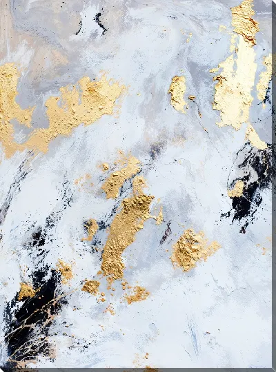 Картина маслом Золотая абстракция №57