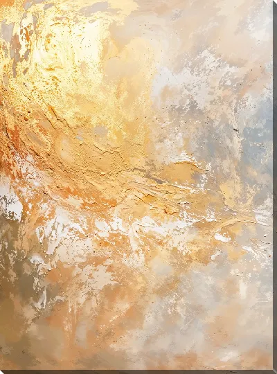 Картина маслом Золотая абстракция №59