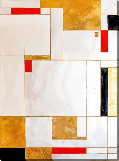 Картина маслом Золотая абстракция №62