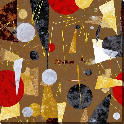 Картина маслом Золотая абстракция №64