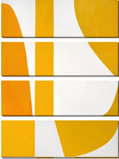 Модульная картина Золотая абстракция №65