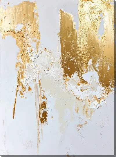 Картина маслом Золотая абстракция №102