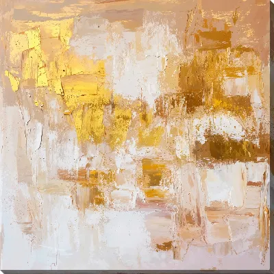 Картина маслом Золотая абстракция №104