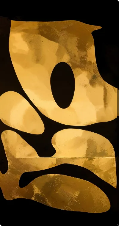 Картина маслом Золотая абстракция №105