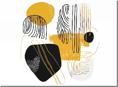 Картина маслом Золотая абстракция №110