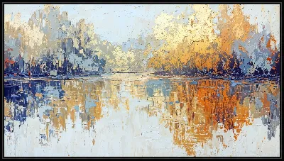 Картина Золотая абстракция №113