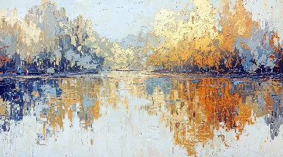 Плакат Золотая абстракция №113