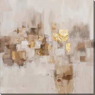 Картина маслом Золотая абстракция №114