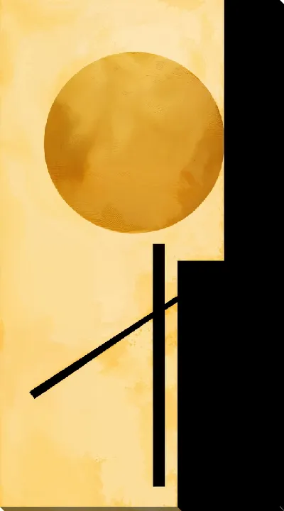 Картина маслом Золотая абстракция №115