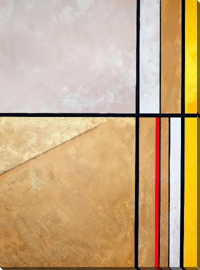 Картина маслом Золотая абстракция №117