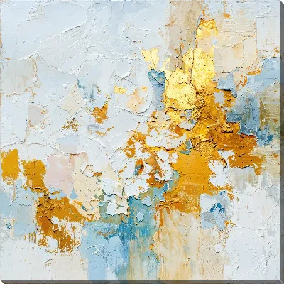 Картина маслом Золотая абстракция №121