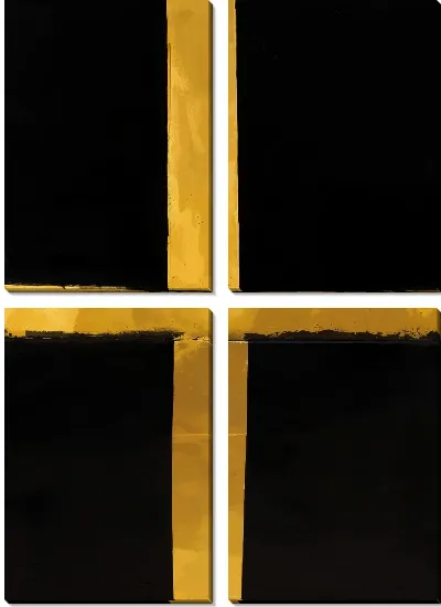 Модульная картина Золотая абстракция №122